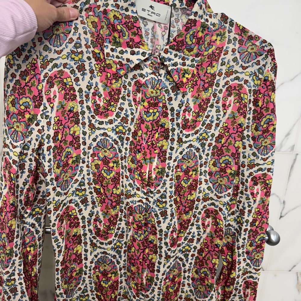 Etro Floral Paisley Midi Shirtdress - Picture 7 of 10